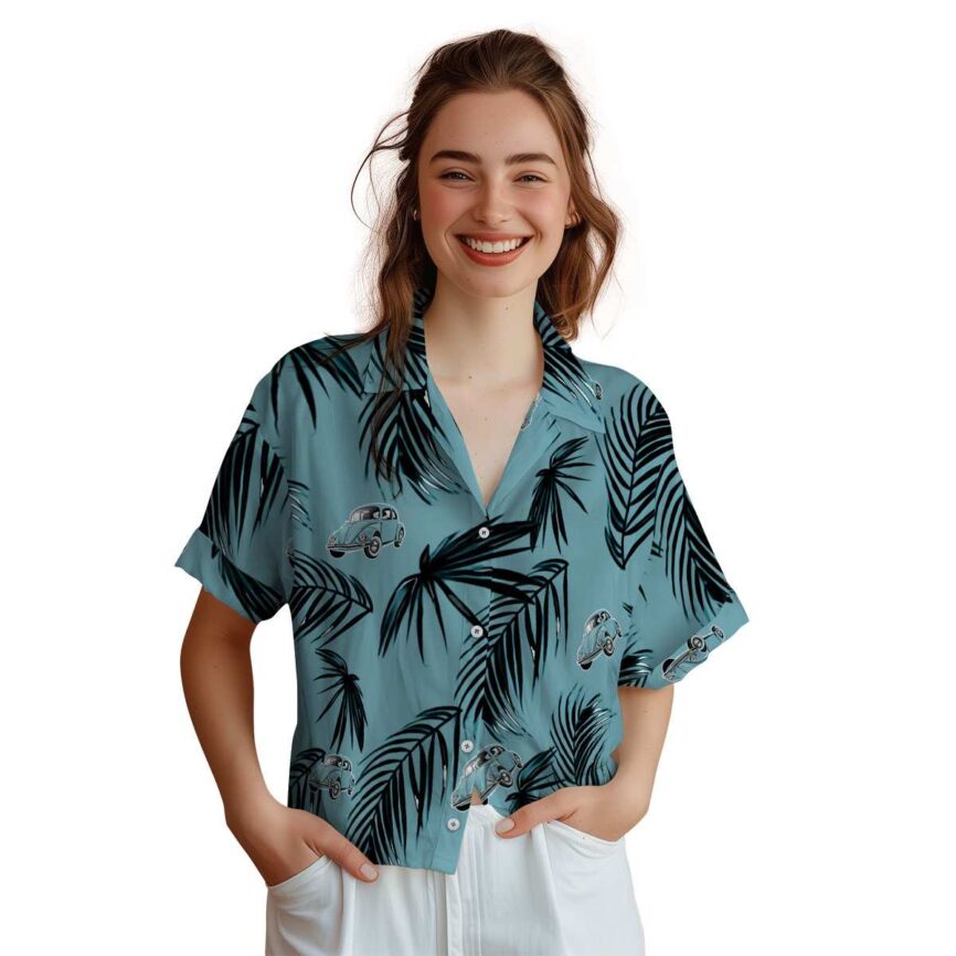 Car Monochrome Palm Hawaiian Shirt Top rated