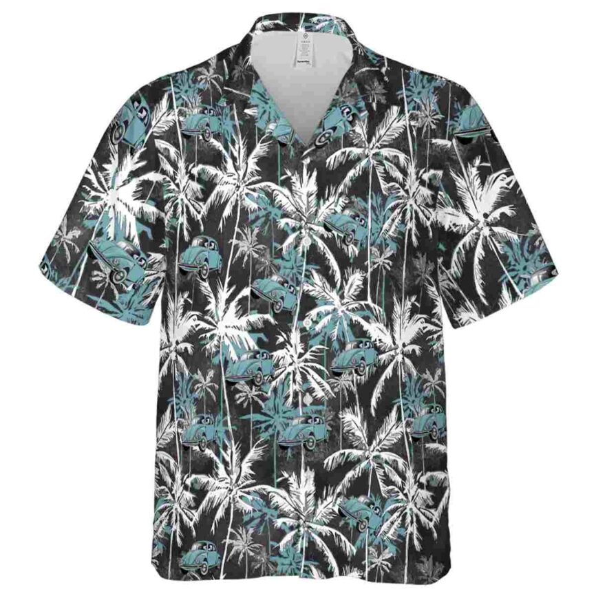 Car Palm Themed Hawaiian Shirt Fashion forward