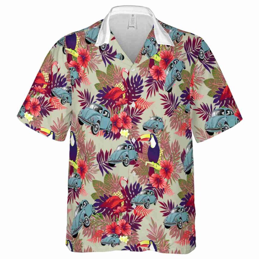 Car Tropical Bird Hawaiian Shirt Fashion forward