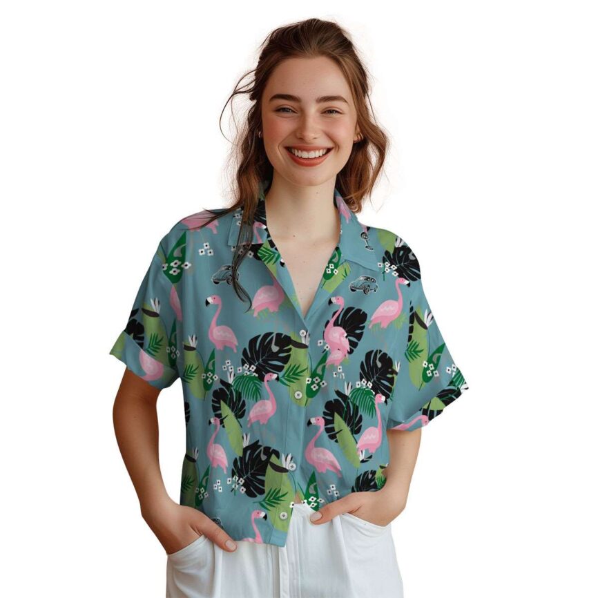 Car Tropical Flamingo Hawaiian Shirt Top rated