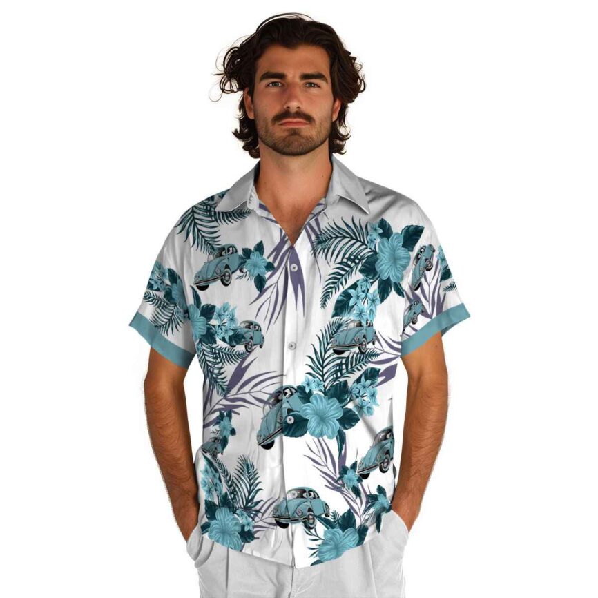 Car US Flag Floral Hawaiian Shirt New Arrival