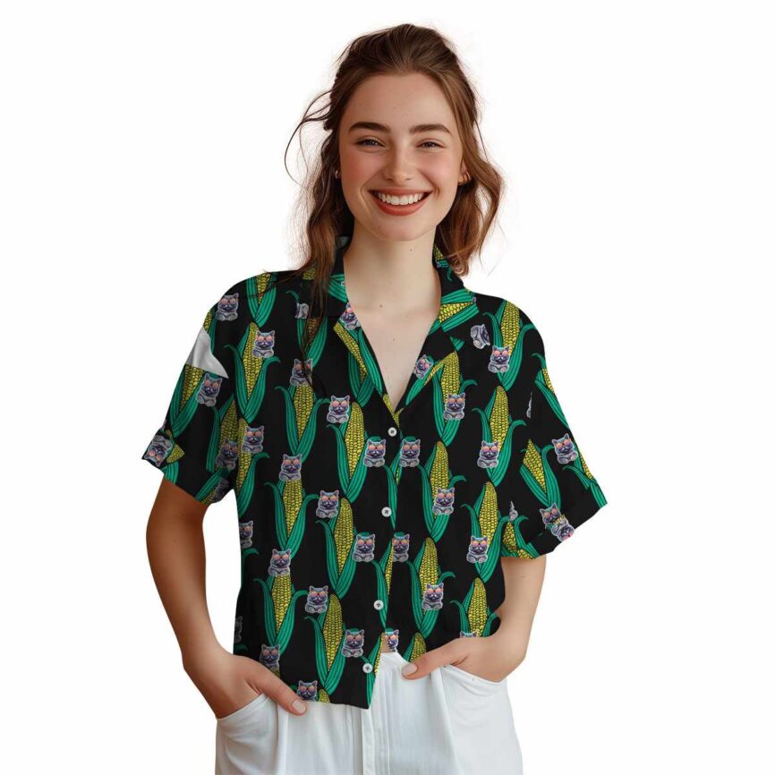 Cat Corn Element Hawaiian Shirt Top rated