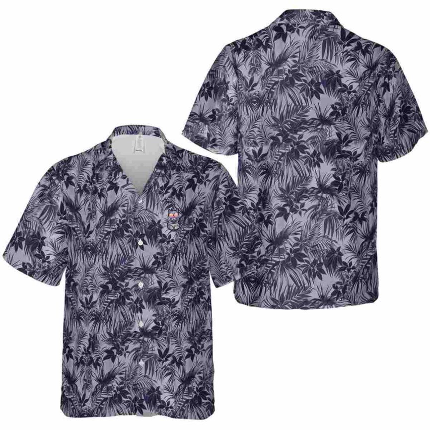 Cat Foliage Print Hawaiian Shirt Premium grade