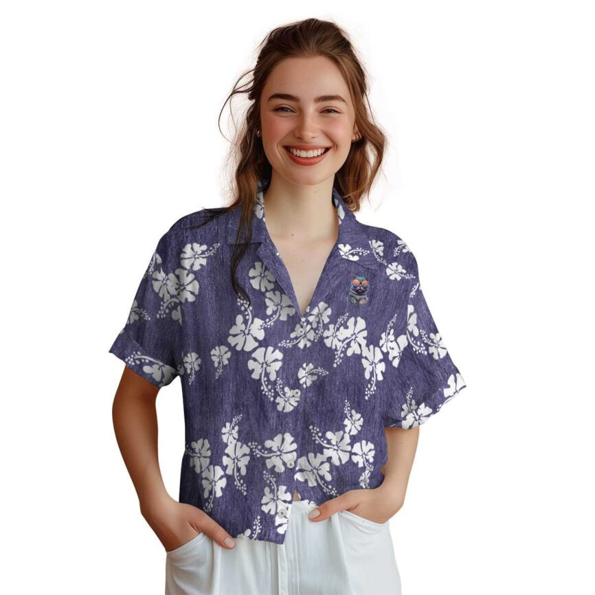 Cat Hibiscus Blossom Hawaiian Shirt Top rated