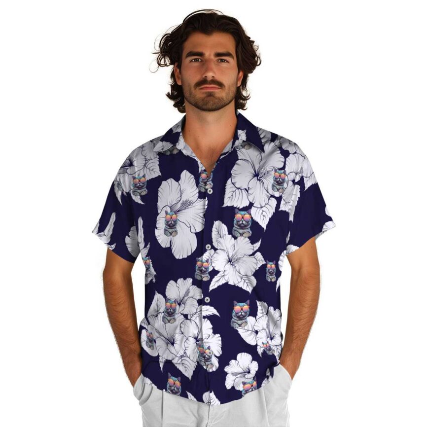 Cat Hibiscus Flower Hawaiian Shirt New Arrival