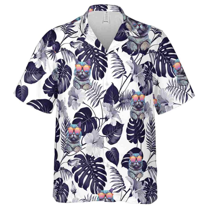 Cat Leaf Pattern Hawaiian Shirt Fashion forward