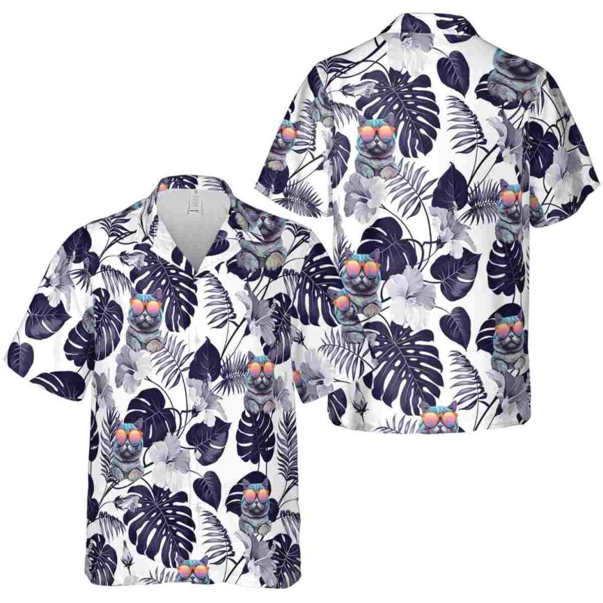 Cat Leaf Pattern Hawaiian Shirt Premium grade