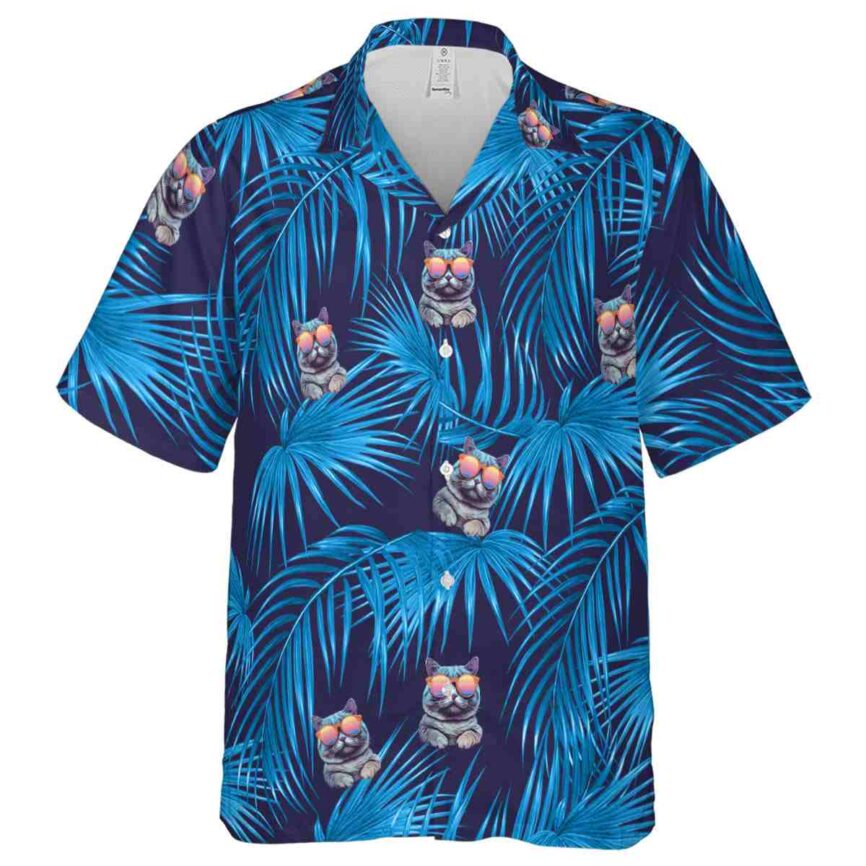 Cat Palm Frond Hawaiian Shirt Fashion forward