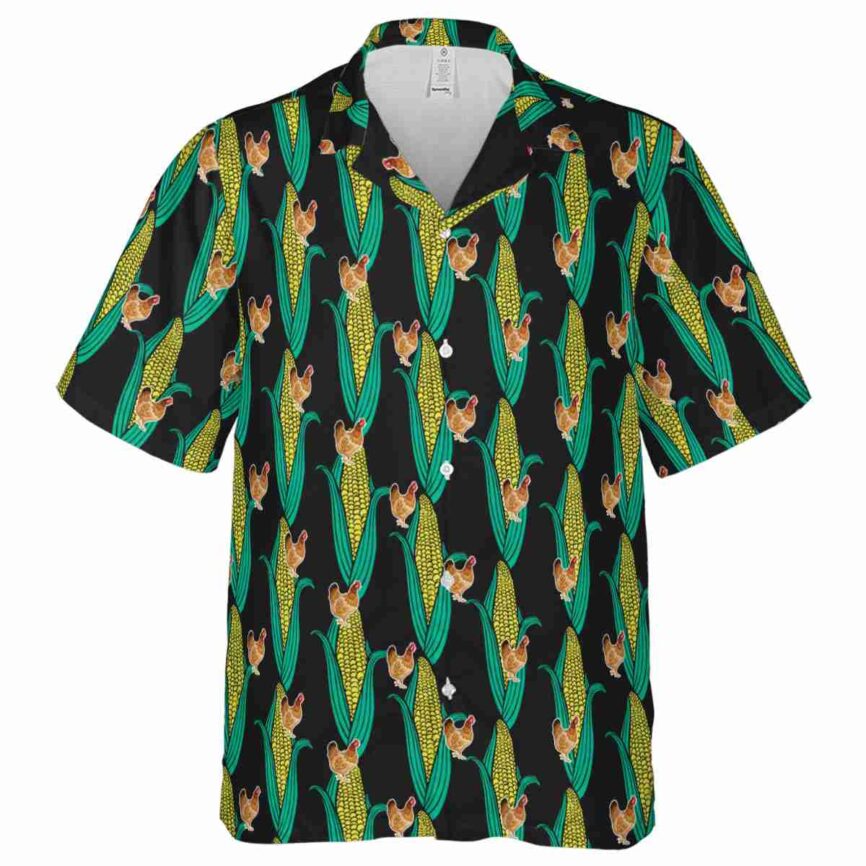 Chicken Corn Element Hawaiian Shirt Fashion forward