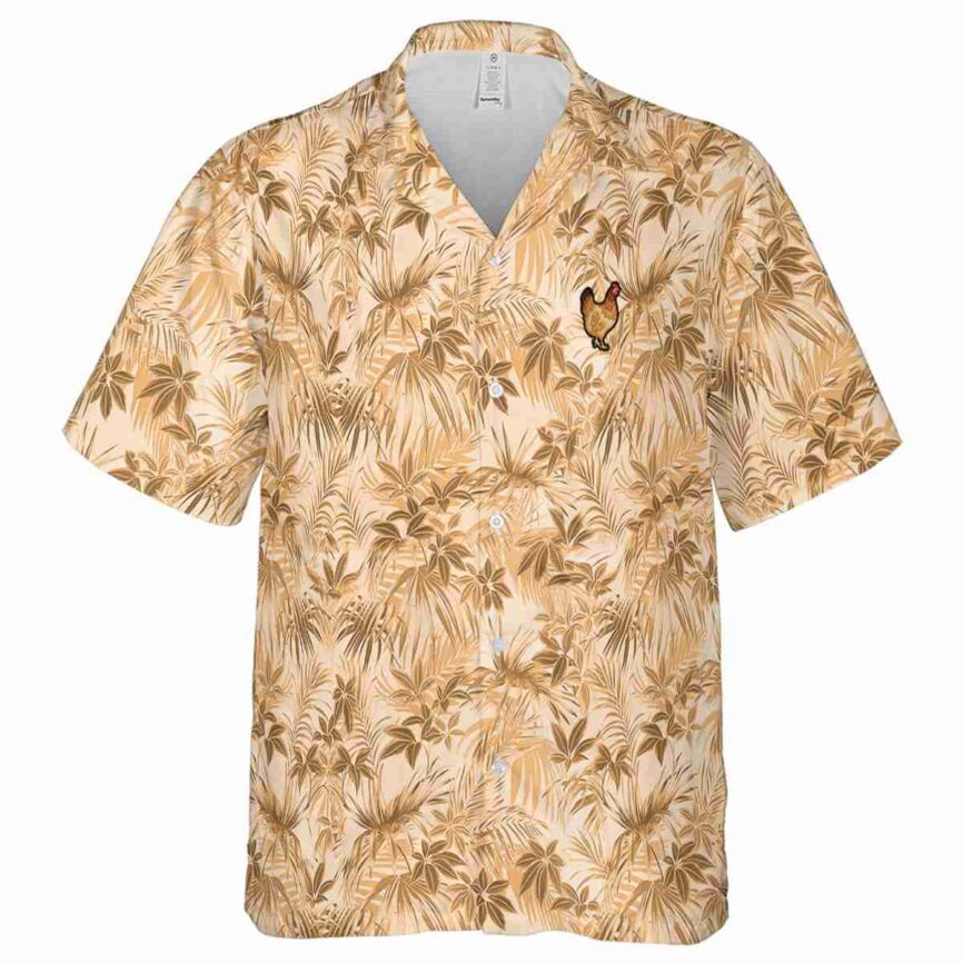 Chicken Foliage Print Hawaiian Shirt Fashion forward