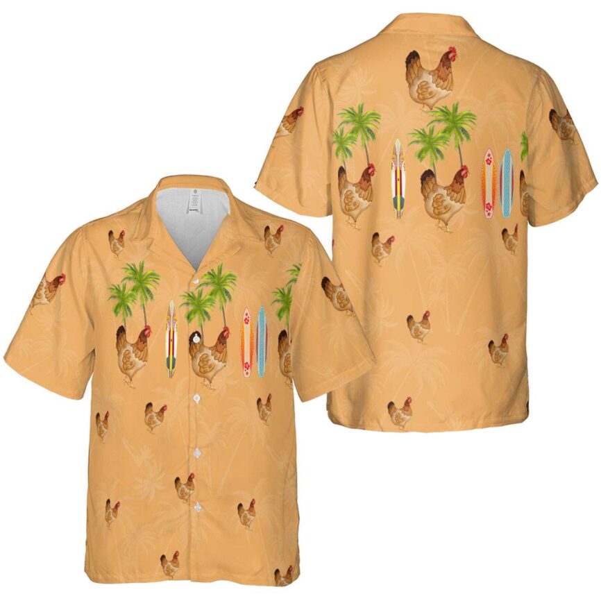 Chicken Island Theme Hawaiian Shirt Premium grade