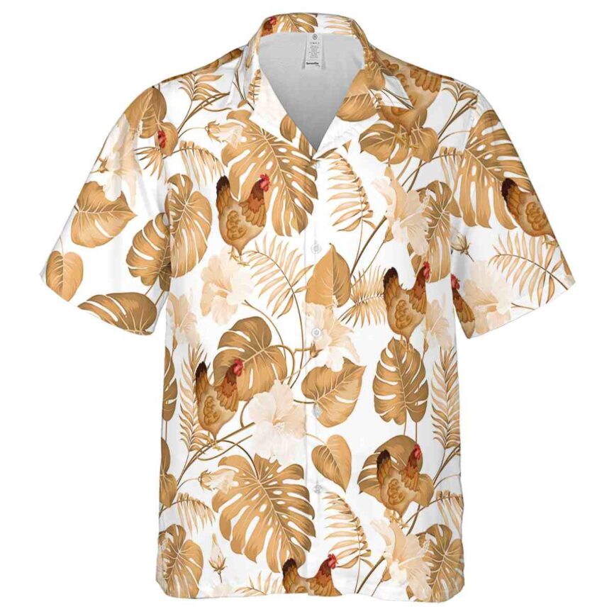 Chicken Leaf Pattern Hawaiian Shirt Fashion forward