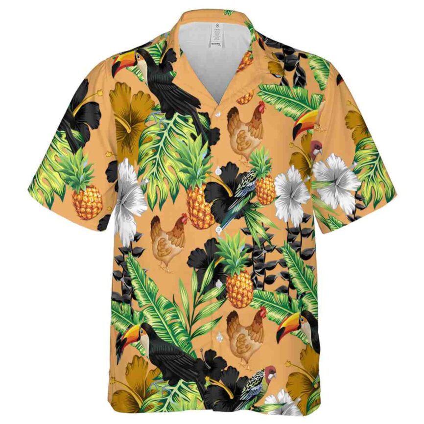 Chicken Leafy Toucan Hawaiian Shirt Fashion forward