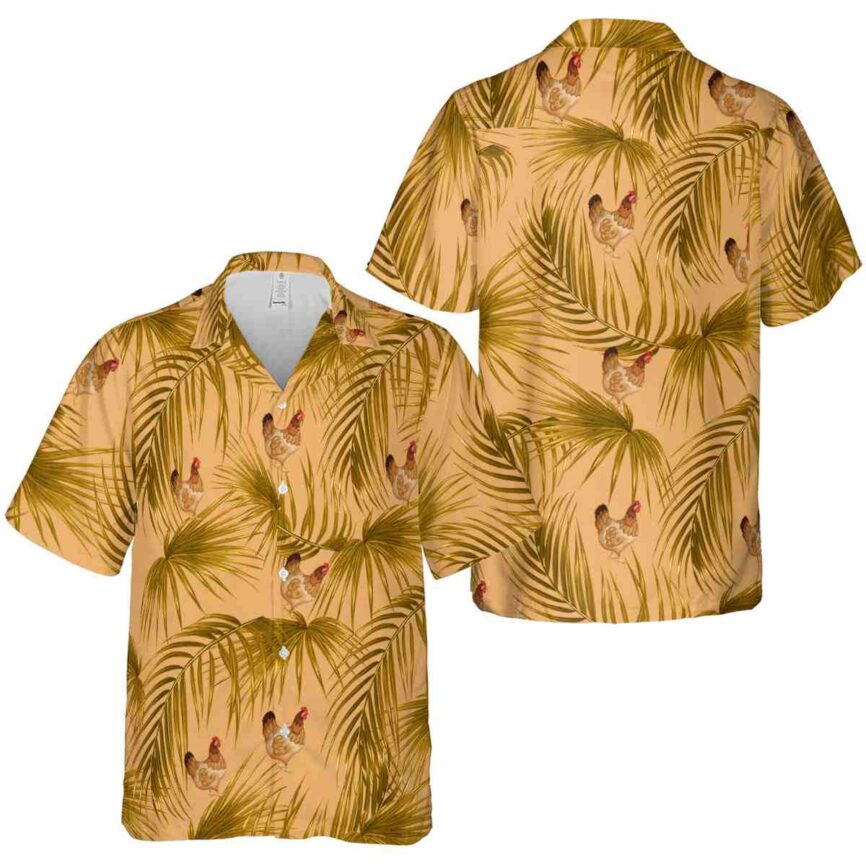 Chicken Palm Frond Hawaiian Shirt Premium grade