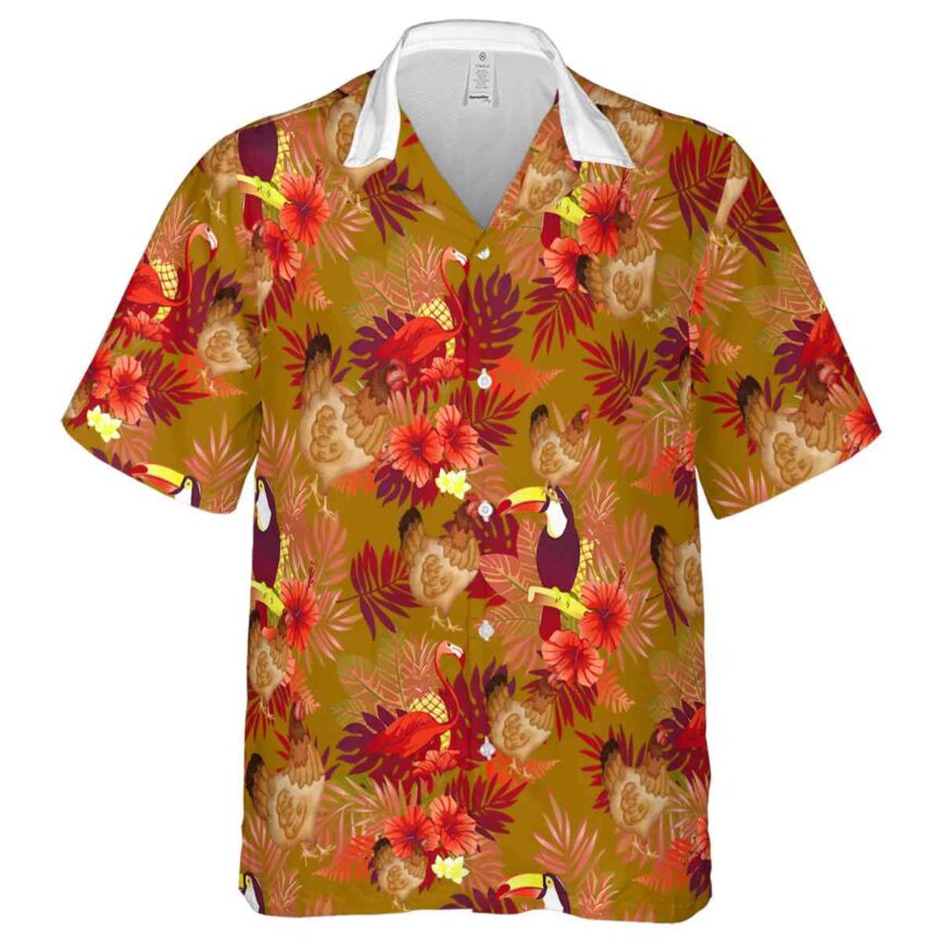 Chicken Tropical Bird Hawaiian Shirt Fashion forward