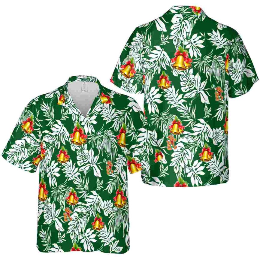 Christmas Bold Foliage Hawaiian Shirt Premium grade