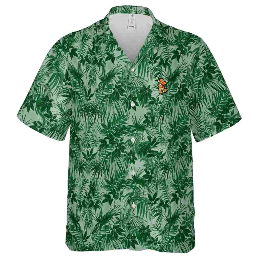 Christmas Foliage Print Hawaiian Shirt Fashion forward