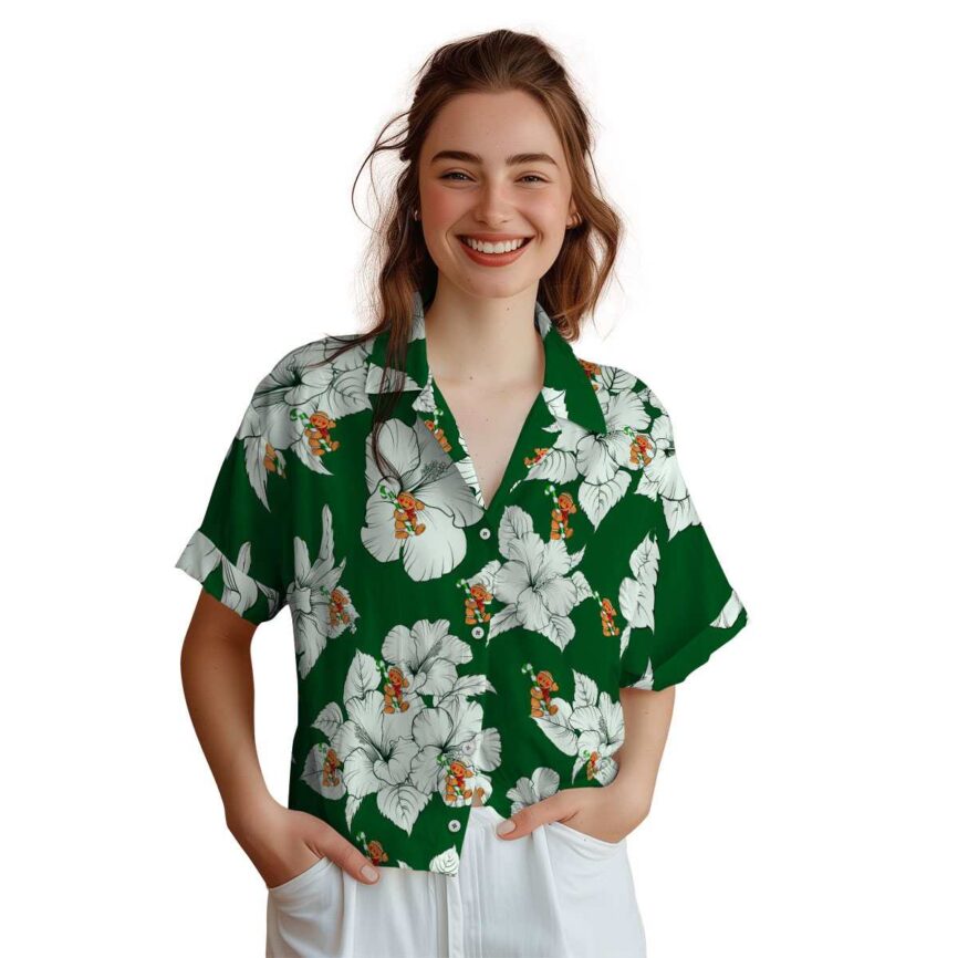 Christmas Hibiscus Flower Hawaiian Shirt Top rated