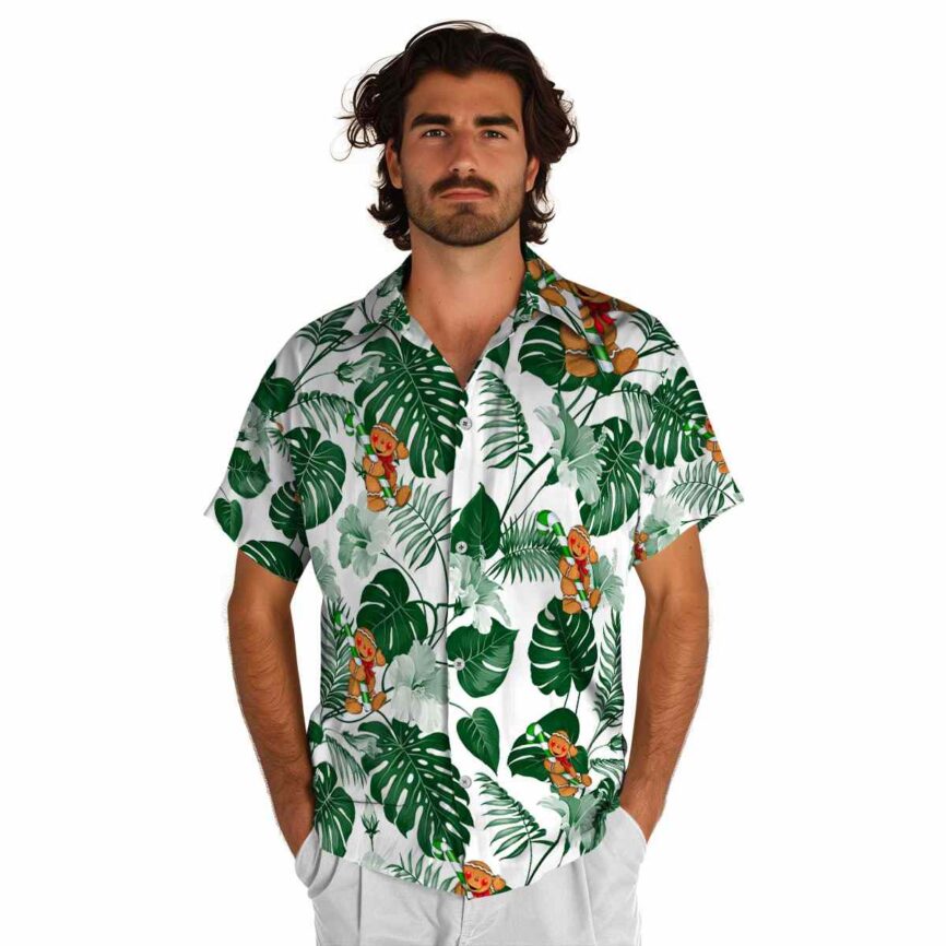 Christmas Leaf Pattern Hawaiian Shirt New Arrival