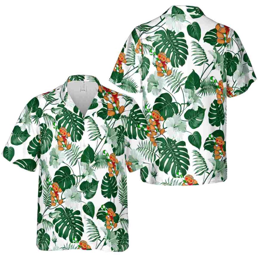 Christmas Leaf Pattern Hawaiian Shirt Premium grade