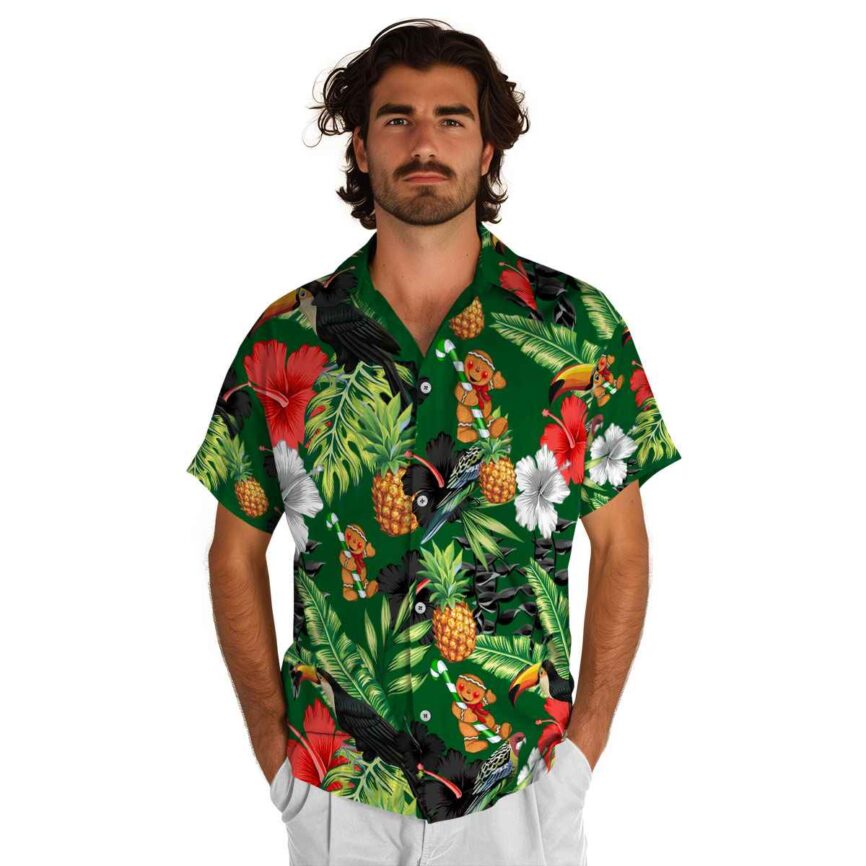 Christmas Leafy Toucan Hawaiian Shirt New Arrival