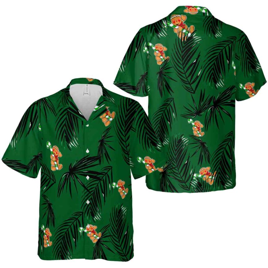 Christmas Monochrome Palm Hawaiian Shirt Premium grade