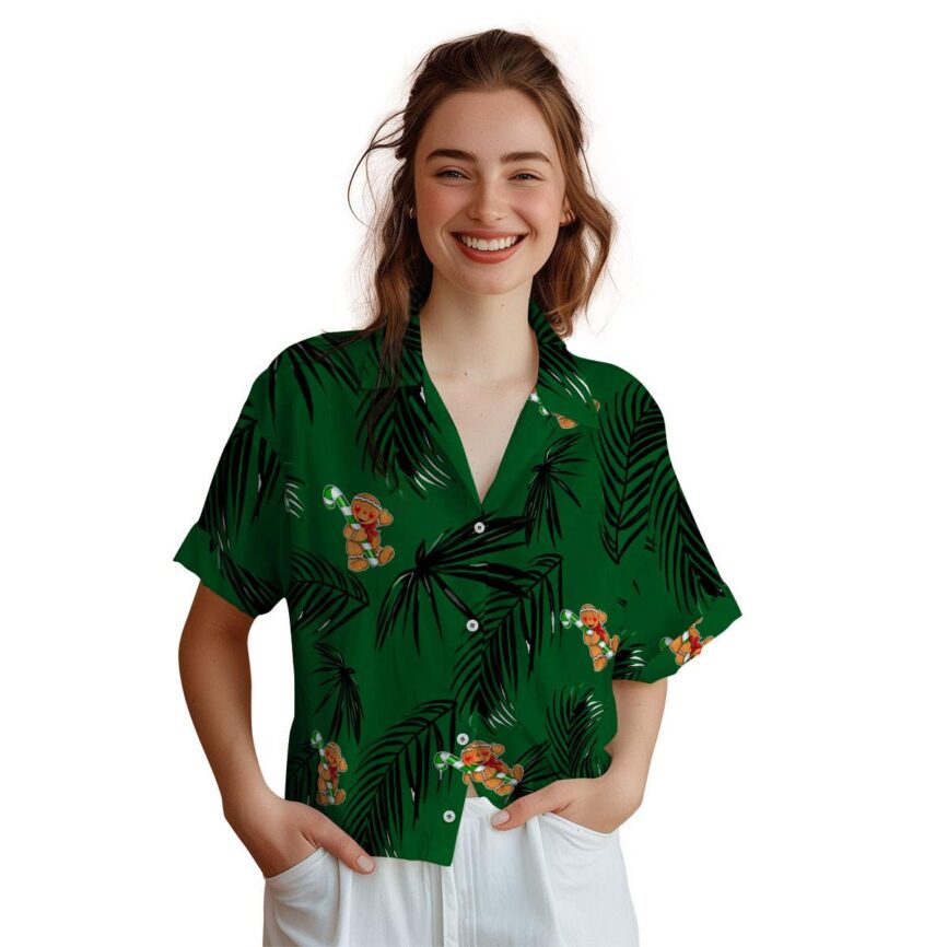 Christmas Monochrome Palm Hawaiian Shirt Top rated