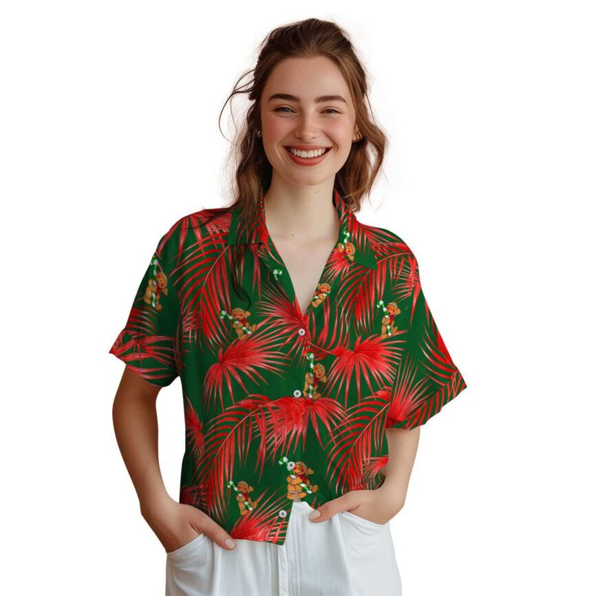 Christmas Palm Frond Hawaiian Shirt Top rated