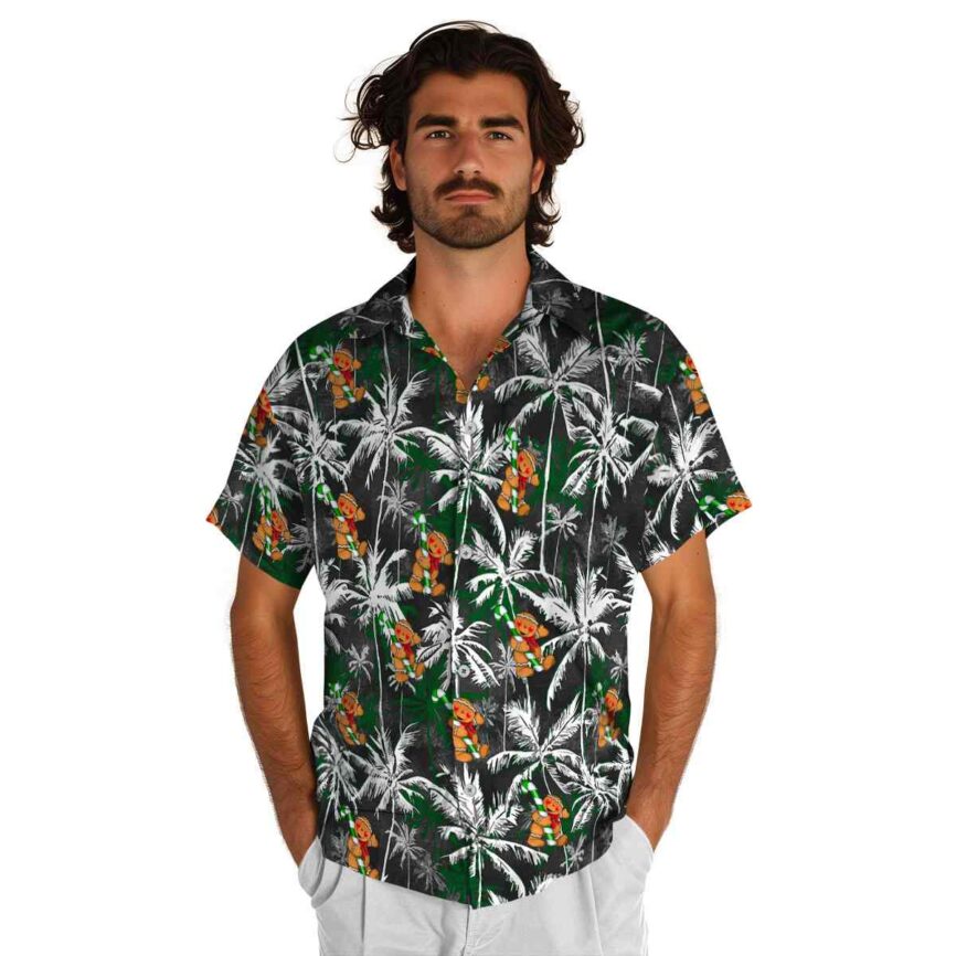 Christmas Palm Themed Hawaiian Shirt New Arrival