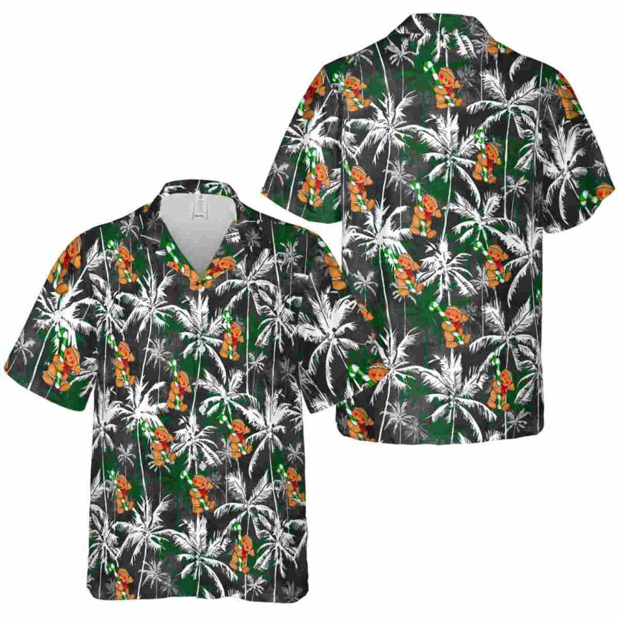 Christmas Palm Themed Hawaiian Shirt Premium grade