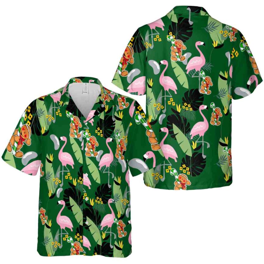 Christmas Pink Flamingo Hawaiian Shirt Premium grade