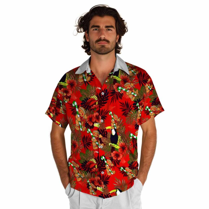 Christmas Tropical Bird Hawaiian Shirt New Arrival