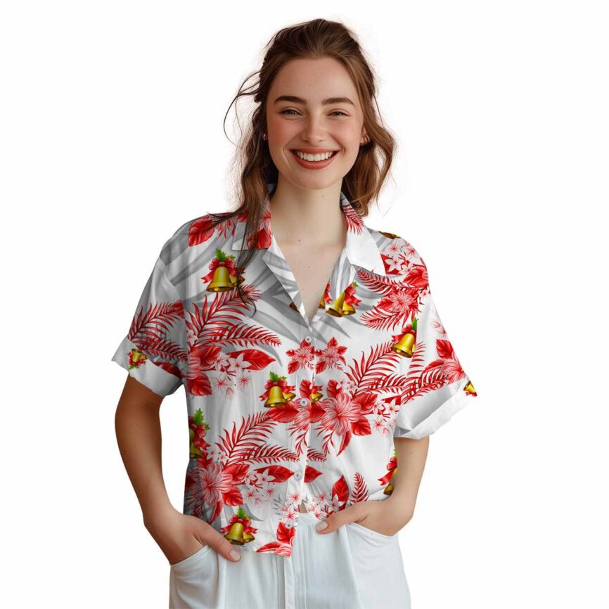 Christmas Tropical Blossom Hawaiian Shirt Top rated