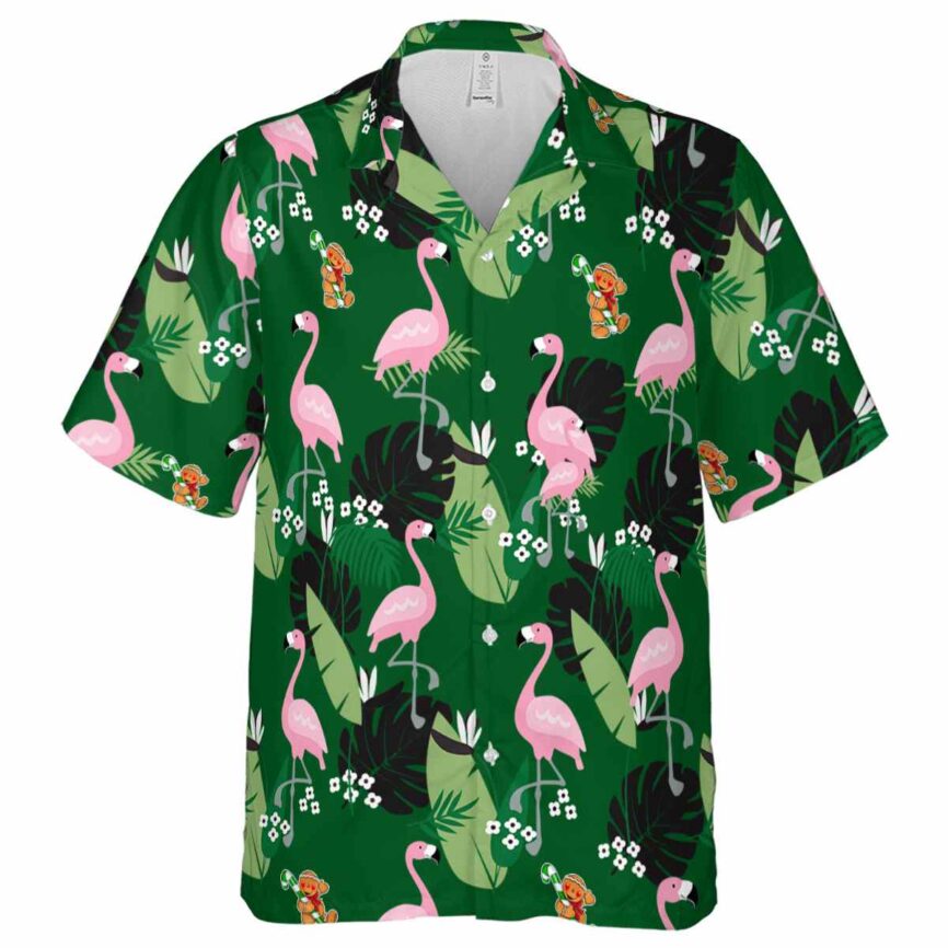 Christmas Tropical Flamingo Hawaiian Shirt Fashion forward