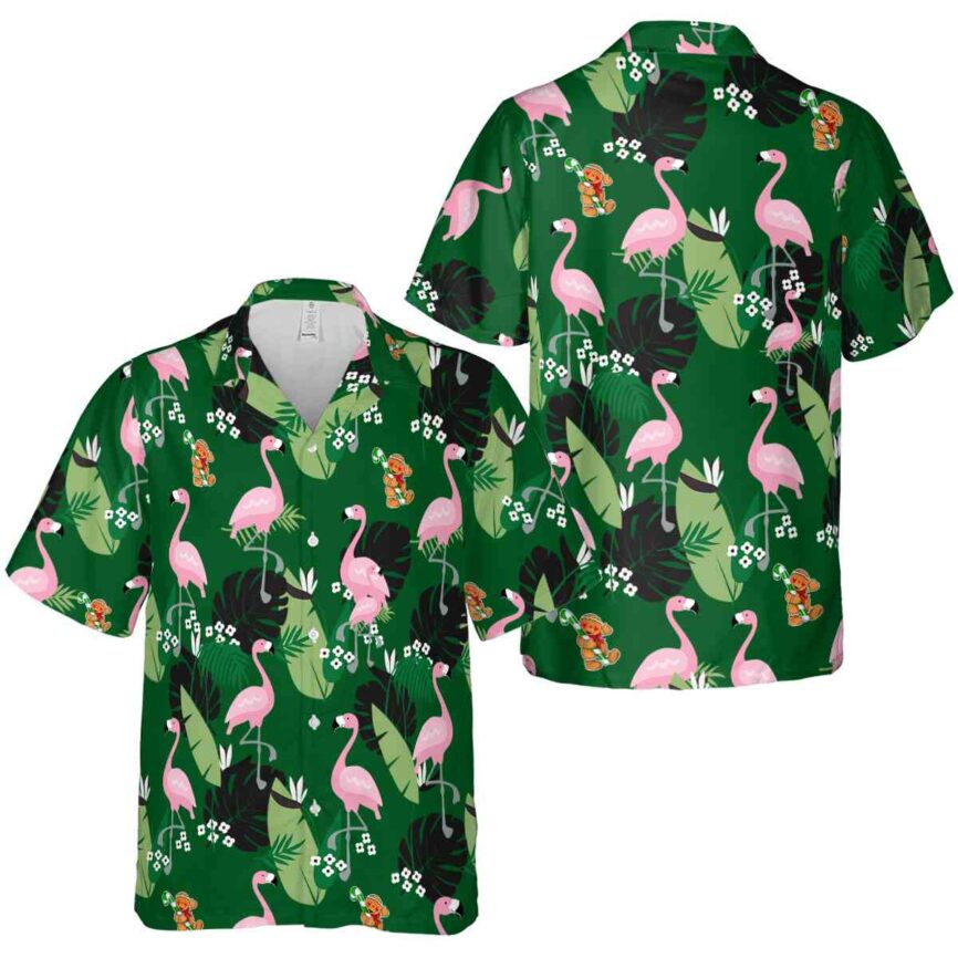 Christmas Tropical Flamingo Hawaiian Shirt Premium grade