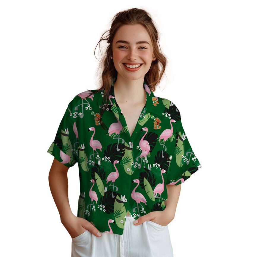 Christmas Tropical Flamingo Hawaiian Shirt Top rated