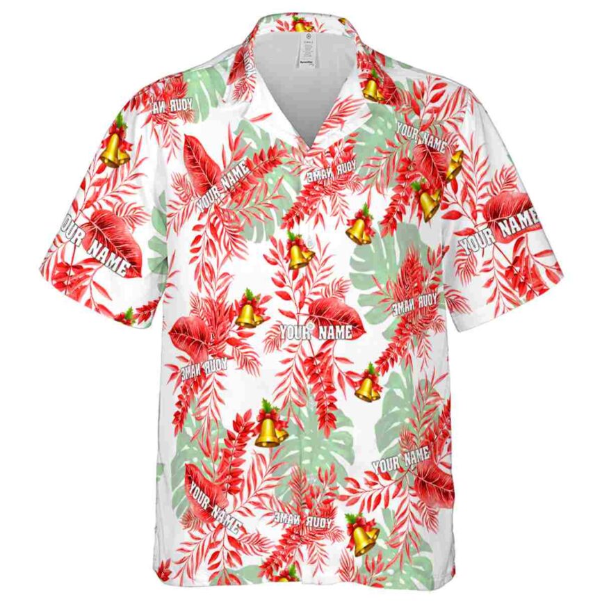 Christmas Tropical Fronds Hawaiian Shirt Fashion forward