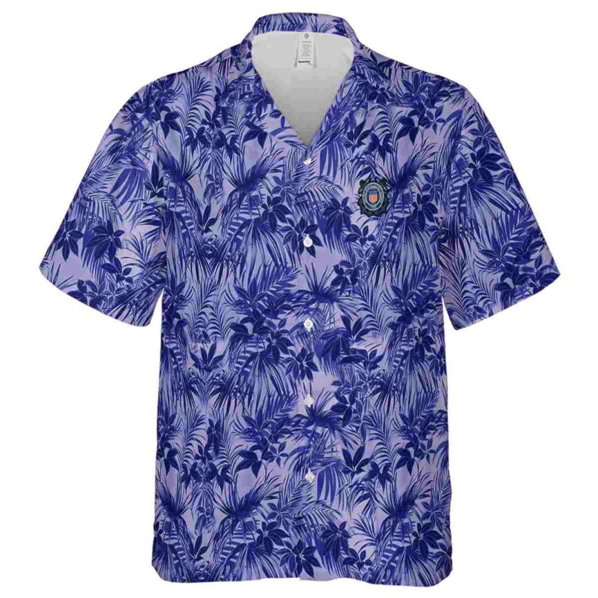 Coast Guard Foliage Print Hawaiian Shirt Fashion forward