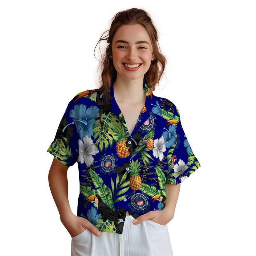 Coast Guard Leafy Toucan Hawaiian Shirt Top rated