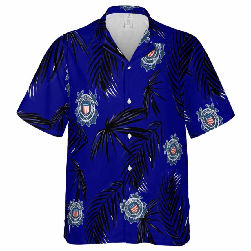 Coast Guard Monochrome Palm Hawaiian Shirt Fashion forward