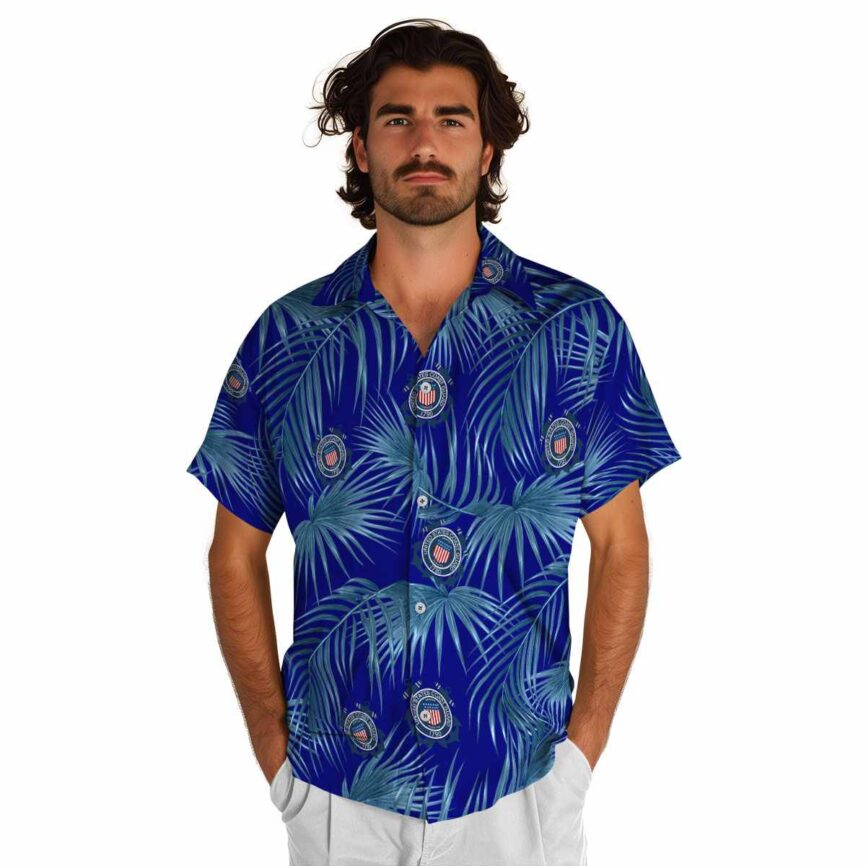 Coast Guard Palm Frond Hawaiian Shirt New Arrival