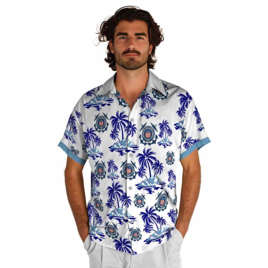 Coast Guard Palm Island Graphic Hawaiian Shirt New Arrival