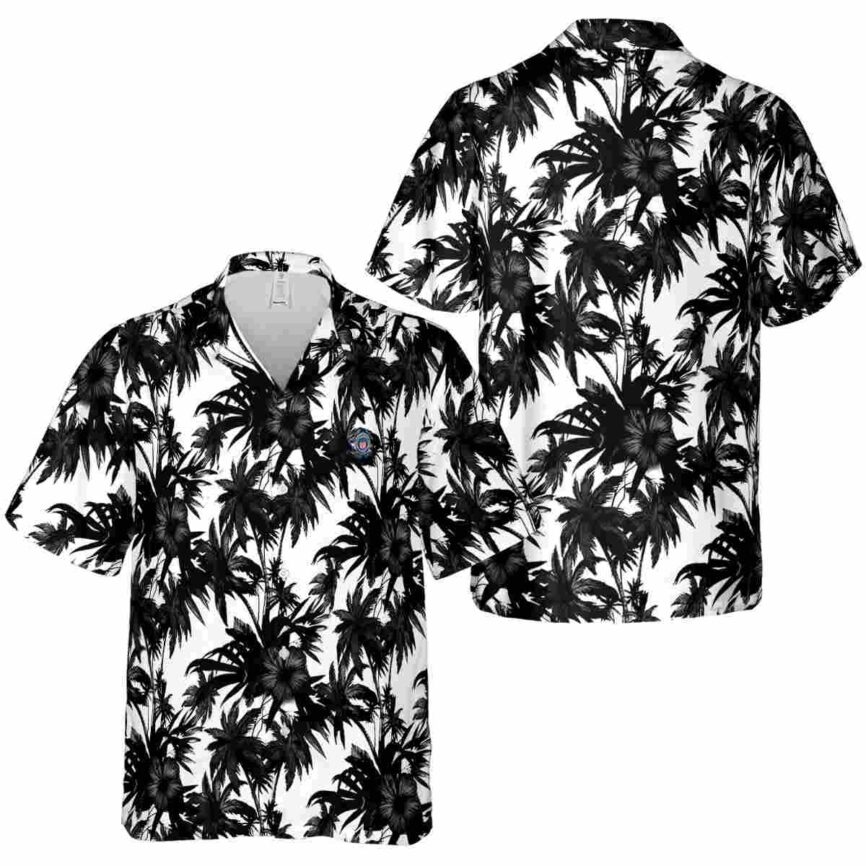 Coast Guard Palm Print Hawaiian Shirt Premium grade