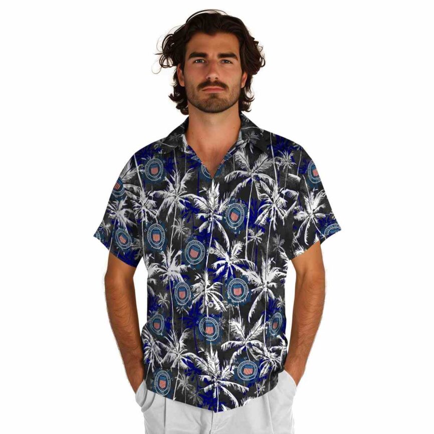 Coast Guard Palm Themed Hawaiian Shirt New Arrival