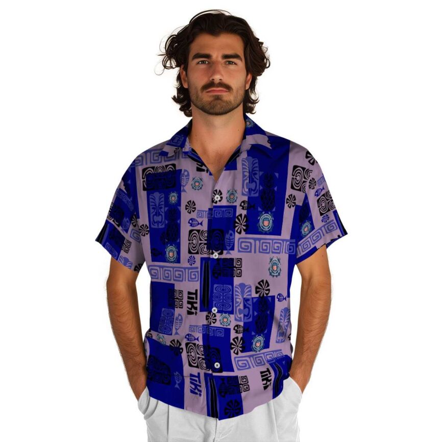 Coast Guard Tiki Motifs Hawaiian Shirt New Arrival