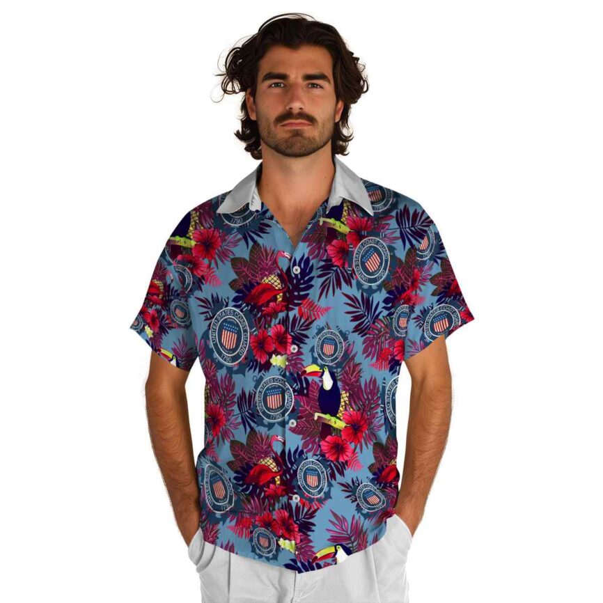 Coast Guard Tropical Bird Hawaiian Shirt New Arrival