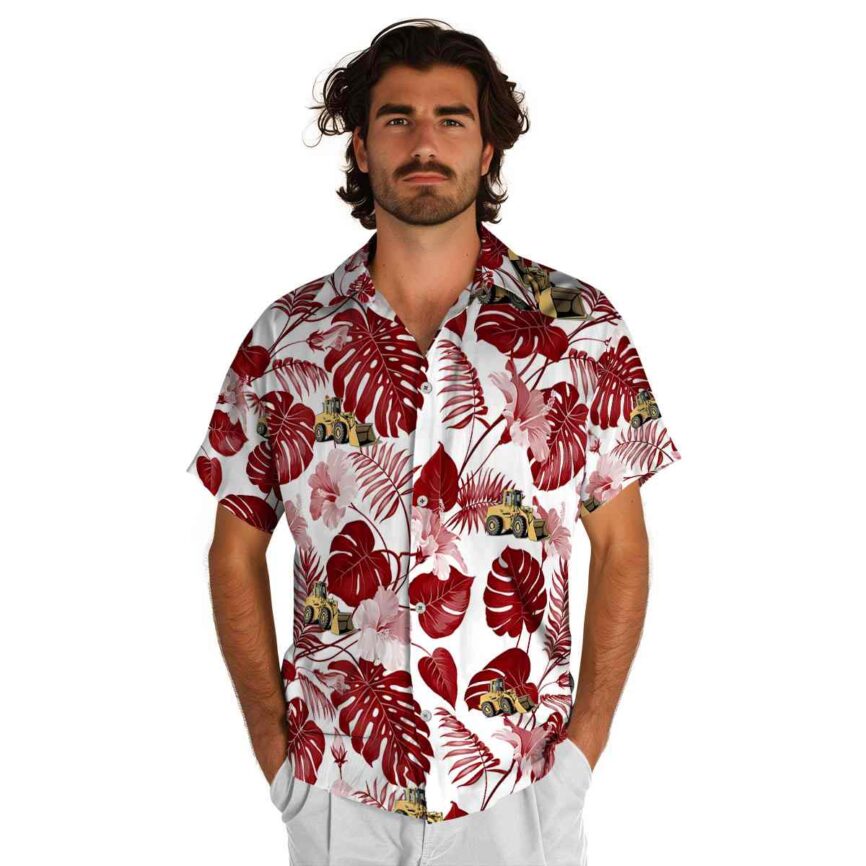 Construction Leaf Pattern Hawaiian Shirt New Arrival