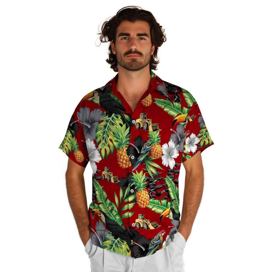 Construction Leafy Toucan Hawaiian Shirt New Arrival