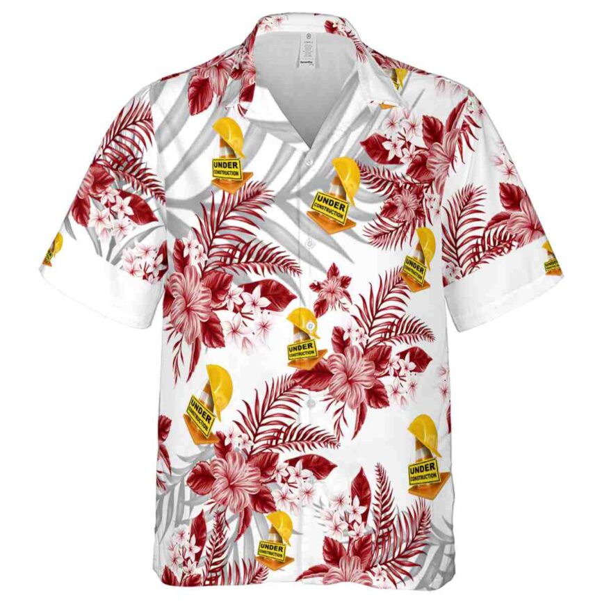 Construction Tropical Blossom Hawaiian Shirt Fashion forward