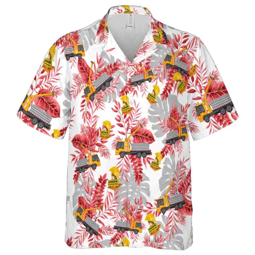 Construction Tropical Fronds Hawaiian Shirt Fashion forward